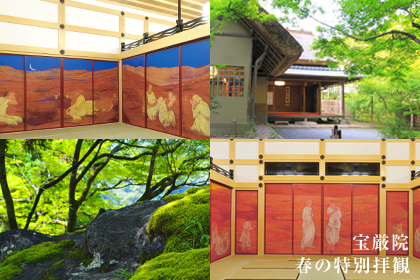 2025年 春の特別拝観 嵐山借景 山水回遊 庭園 「獅子吼（ししく）の庭」「風河燦燦三三自在」 公開